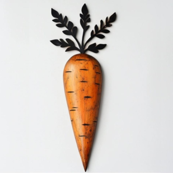 Wood Carrot Wall Decor